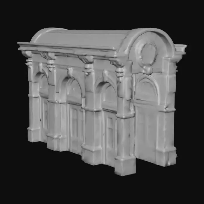 3D model for berlin train station wall