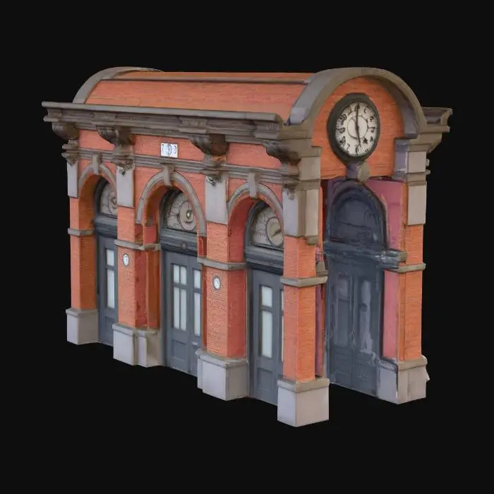 3D model for berlin train station wall