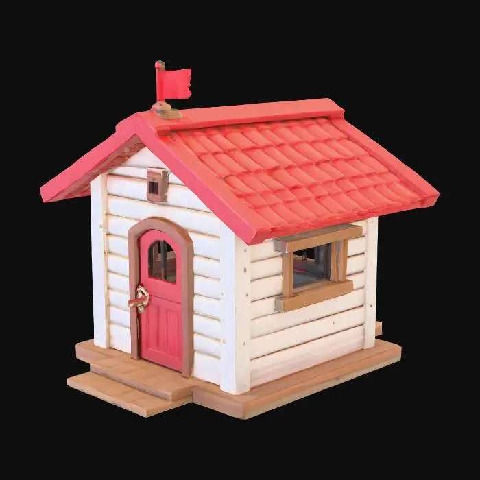 3D model for spielplatz holz haus