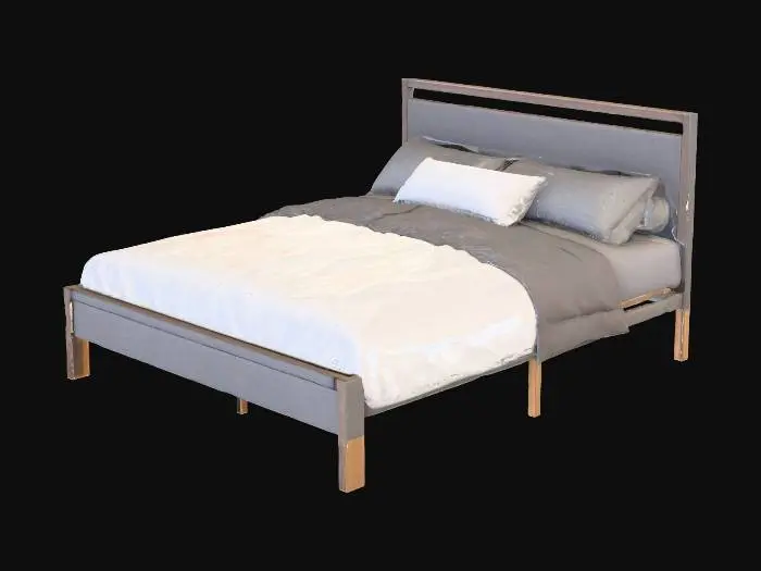 3D model for Metal+Frame+Platform+Bed+with+Wood+Headboard-1796832840-1807700799.webp