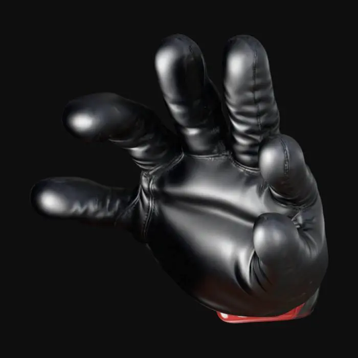 3D model for Cartoony mickey mouse-esque glove. High resolution. Not too detailed but but the seams are visible