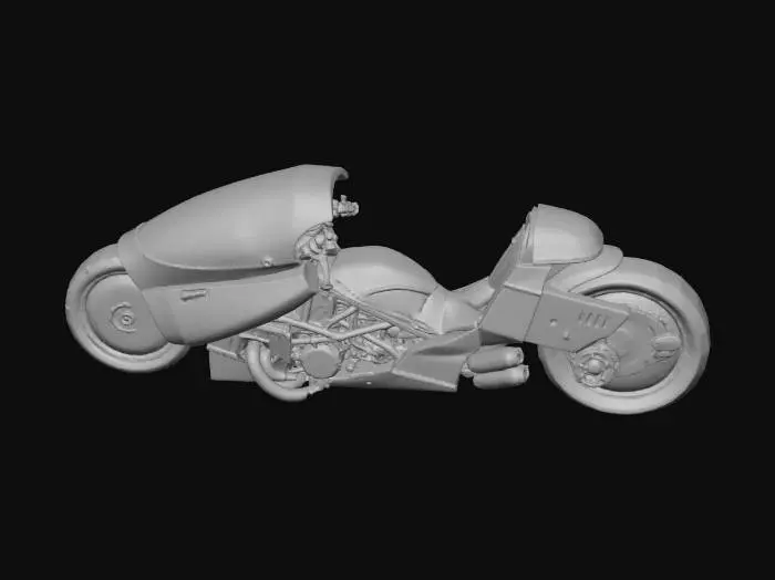 3D model for Futuristic Red Bike