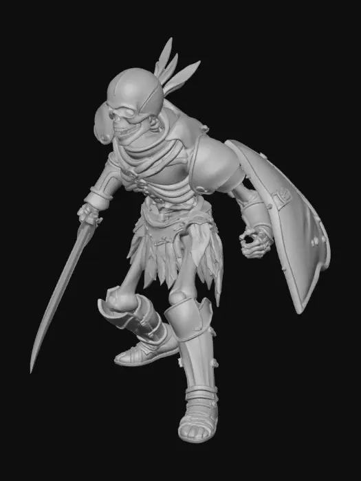 3D model for Skeleton Warrior at Dusk