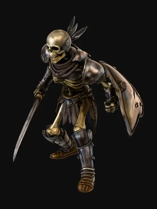 3D model for Skeleton Warrior at Dusk