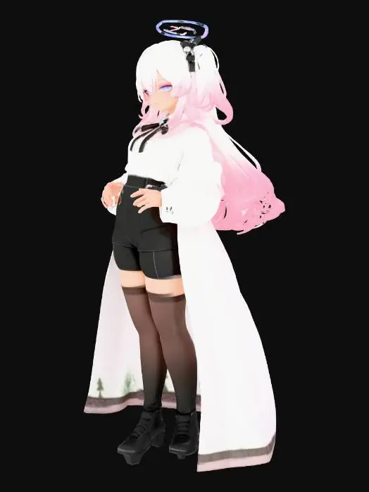 3D model for City Sunset Angel