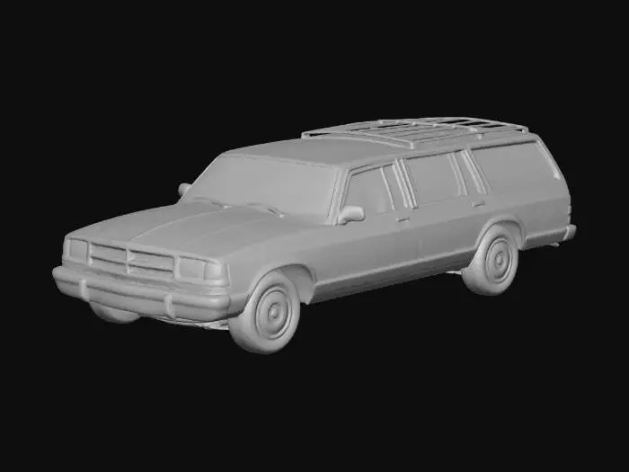 3D model for Bronze 1980s Station Wagon