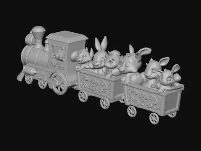 3D model for Forest Friends Express