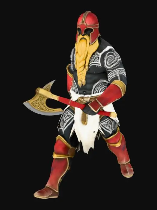 3D model for Dark Barbarian