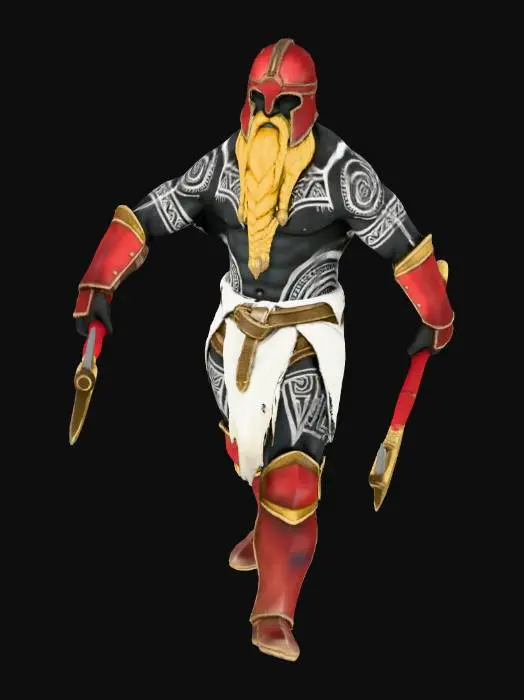 3D model for Dark Barbarian