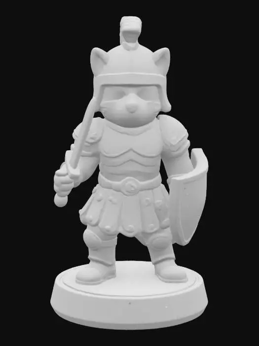3D model for Roman Raccoon Gladiator 