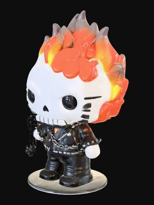 3D model for Ghost Kitty Rider