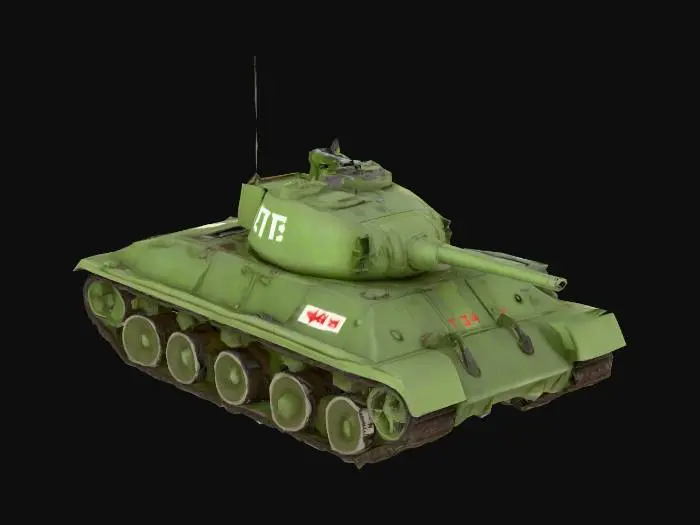 3D model for Soviet T-34 tank