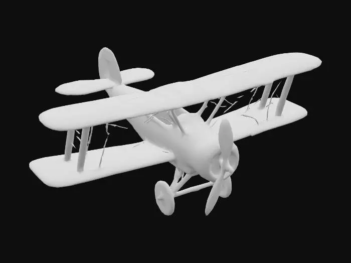 3D model for red baron plane