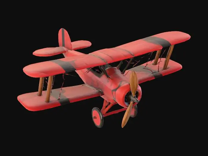 3D model for red baron plane