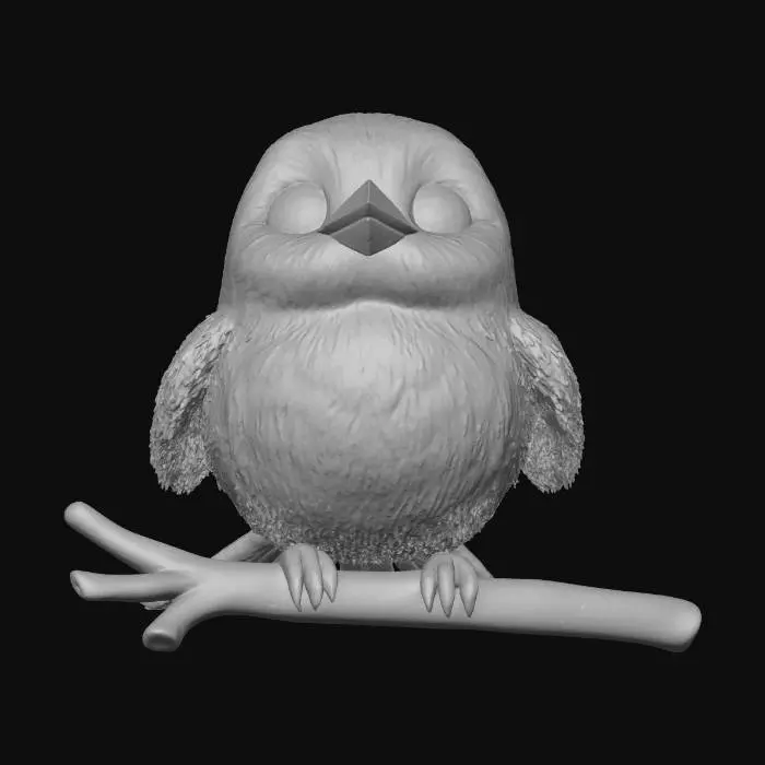 3D model for cute sparrow