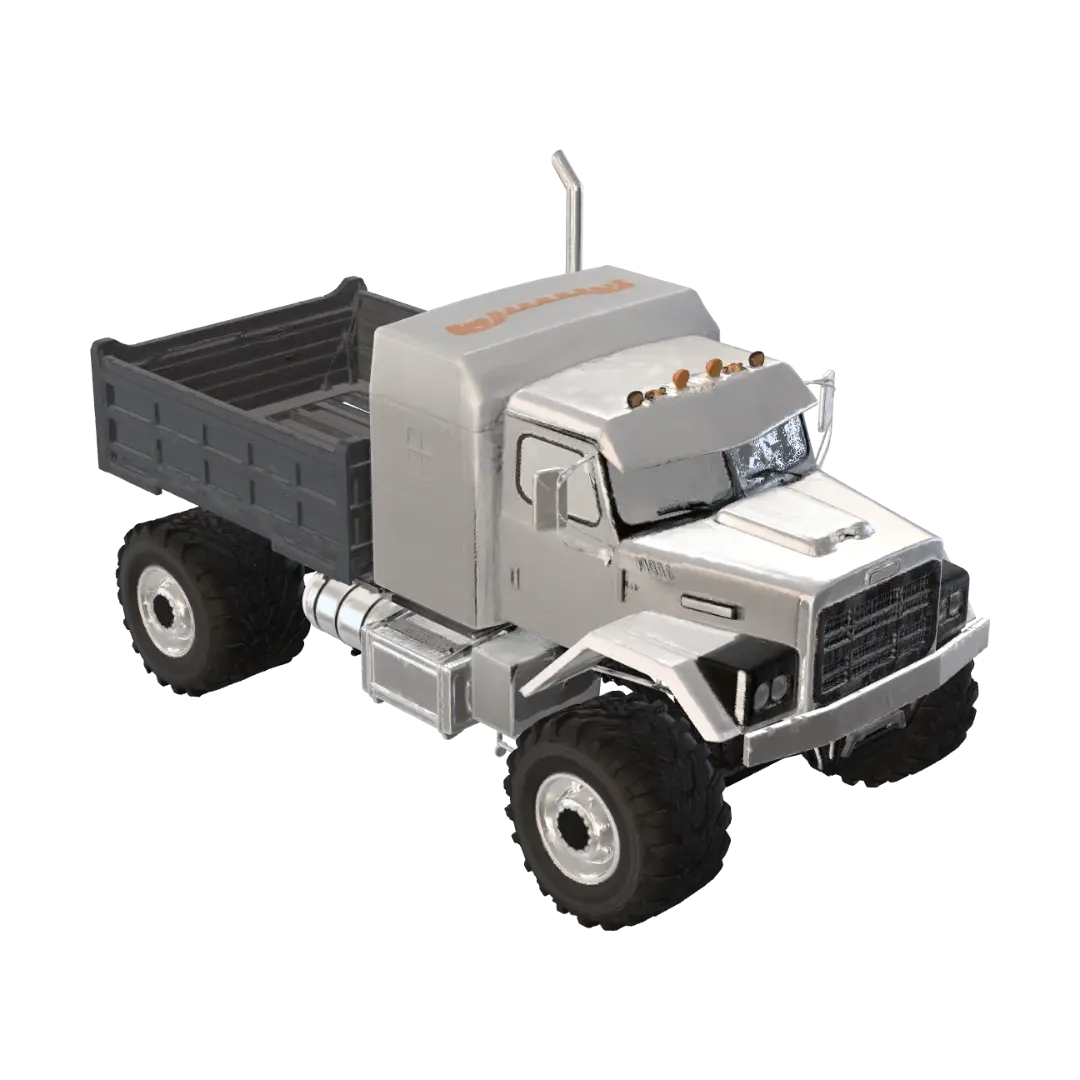 large truck - Lorry 3D model, vytvořený pomocí AI