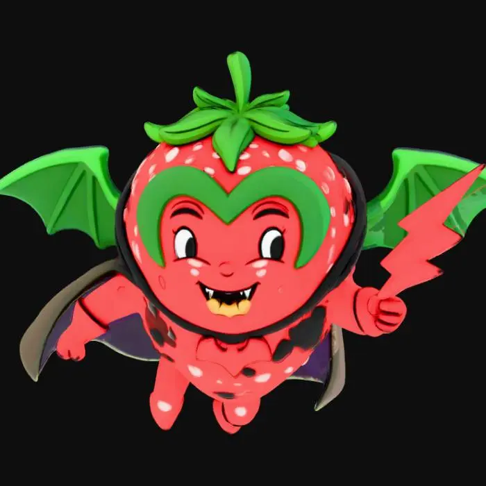 3D model for Strawberry Vampire Adventure