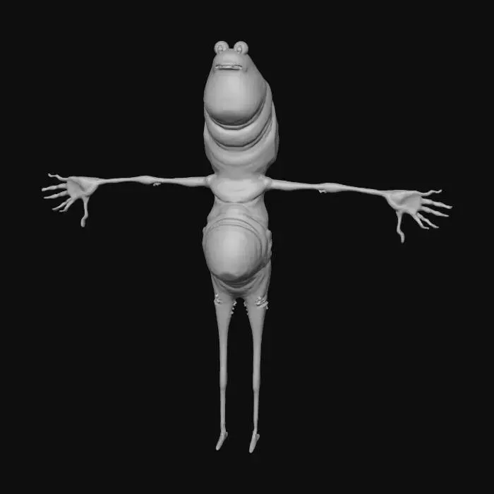 3D model for Strange Creature Silhouette