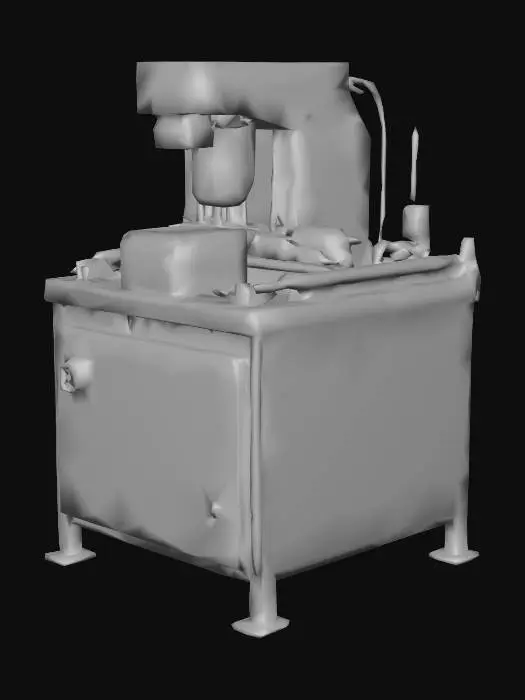 3D model for Industrial Finishing Machine