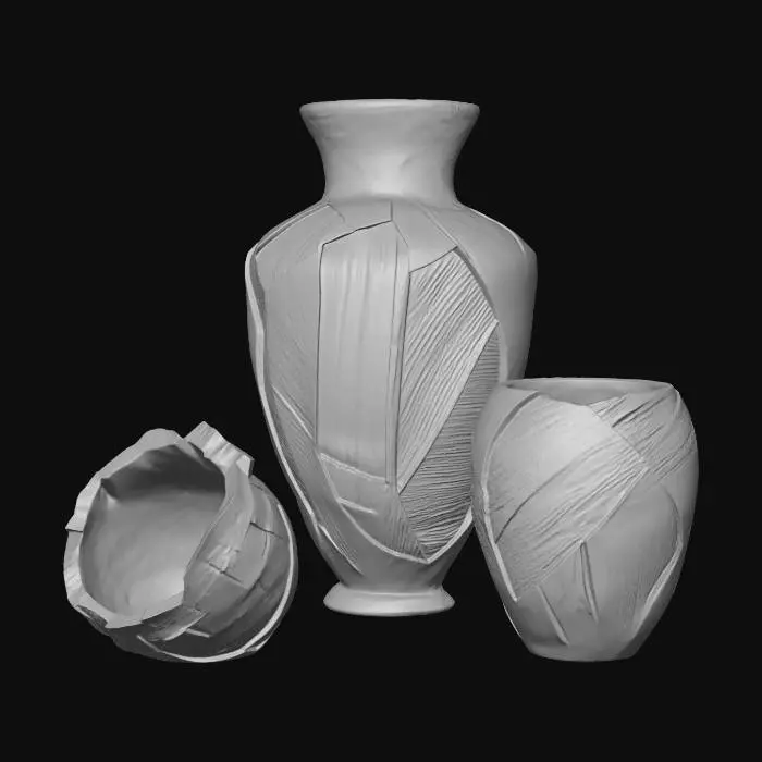 3D model for Wooden Vessel