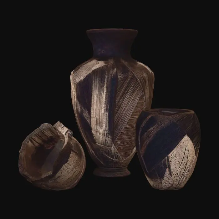 3D model for Wooden Vessel