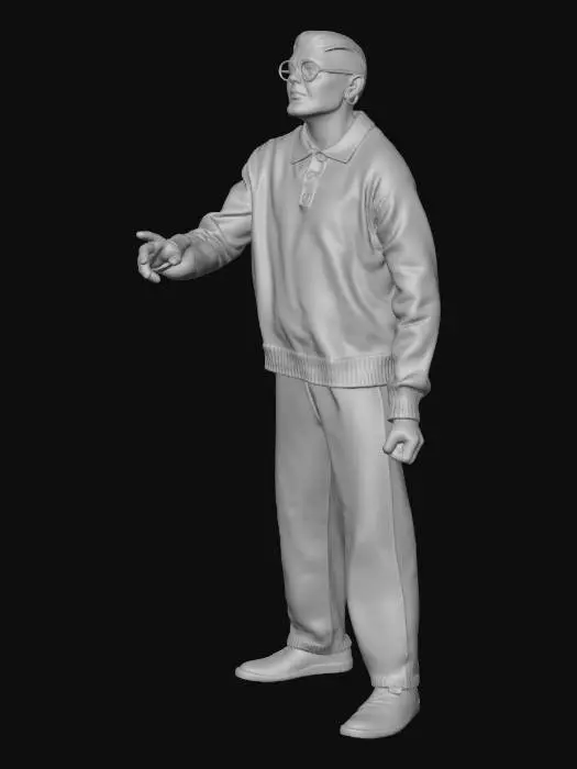 3D model for Man in White Sweater