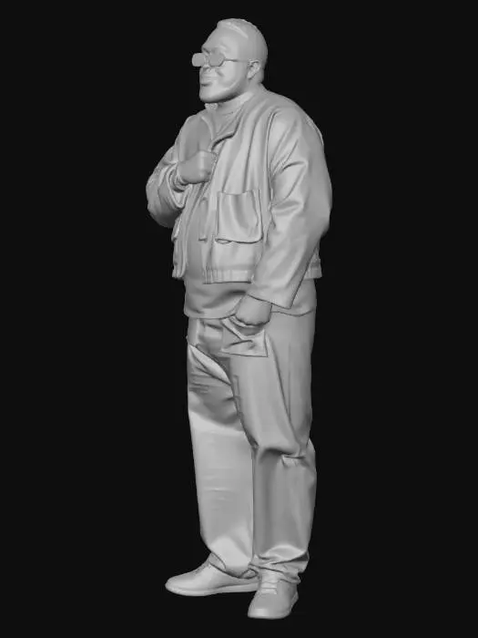 3D model for Stylish in White and Patterns men stand up