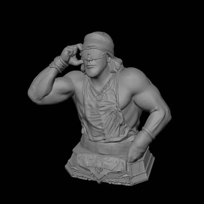 3D model for Tie-Dye Warrior