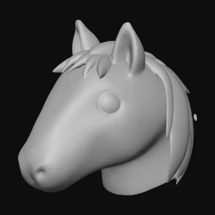 3D model for Horse Emoji