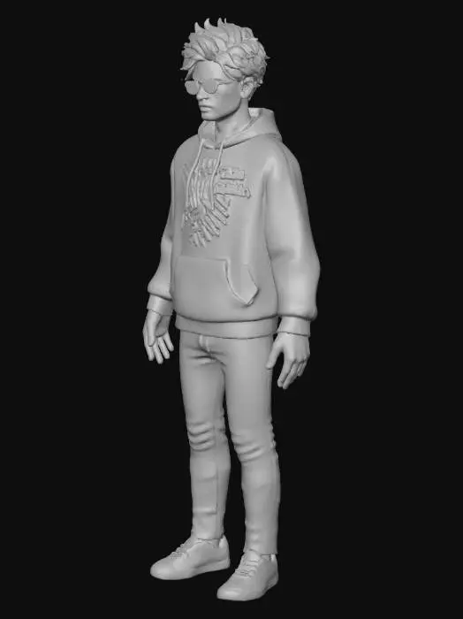 3D model for 3D Character Model Mesh
