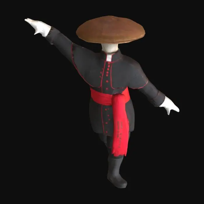 3D model for Mushroom Clergyman