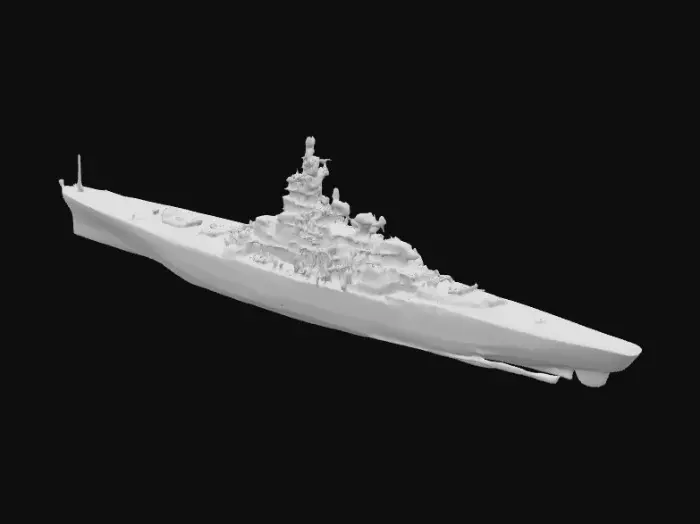 3D model for Uss Missouri Battleship