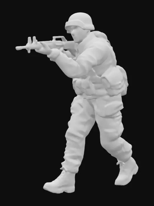3D model for Desert Soldier Stance