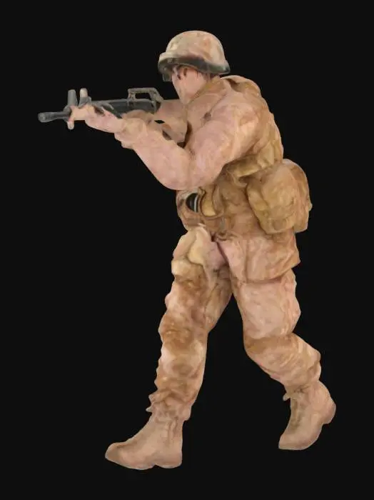 3D model for Desert Soldier Stance