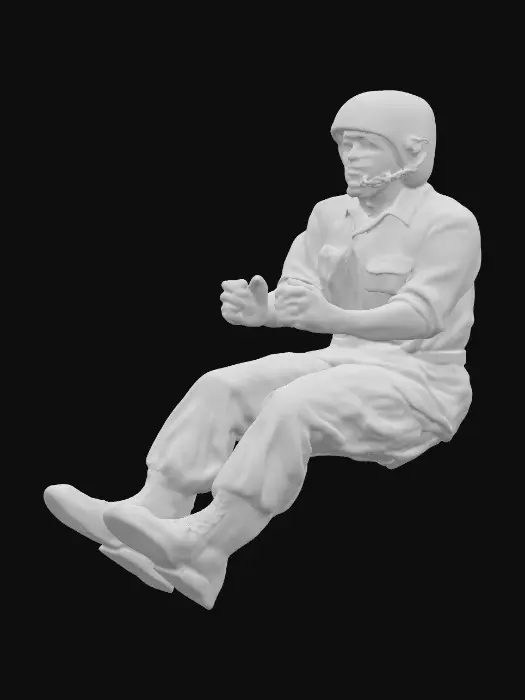 3D model for WW2 U.S Tank Driver