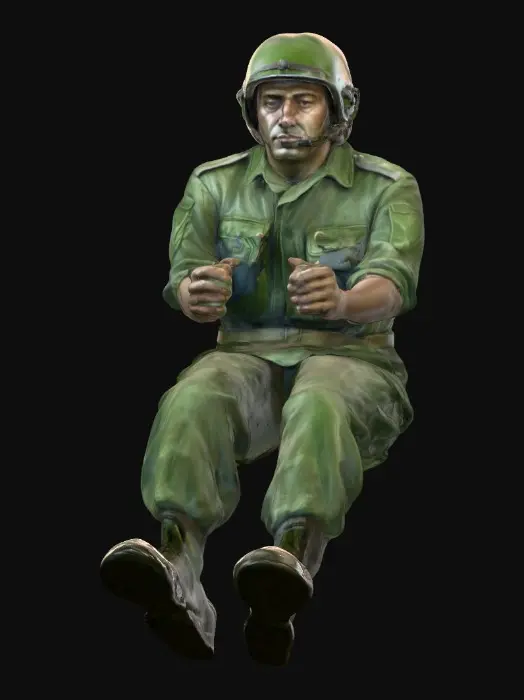 3D model for WW2 U.S Tank Driver