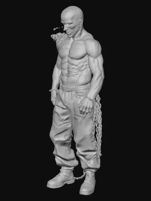 3D model for #Halloween2025#, Decayed Man
