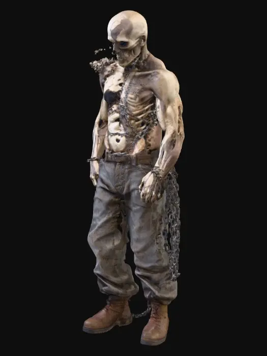 3D model for #Halloween2025#, Decayed Man