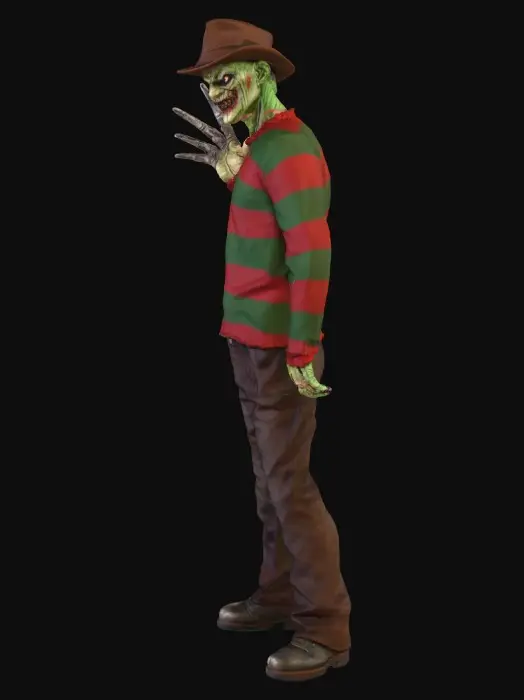 3D model for #Halloween2025#, Freddy Krueger