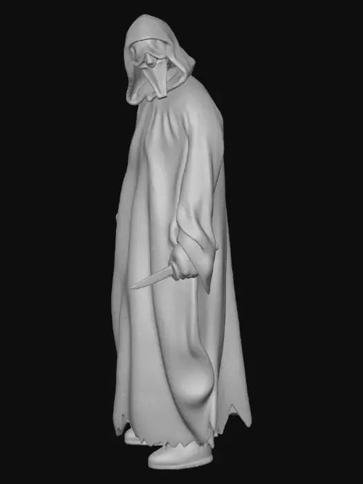 3D model for #Halloween2025#, Ghostface