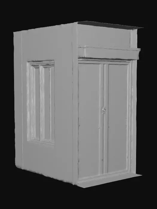 3D model for a WW2 German bunker. it is made of concrete and has a full interior