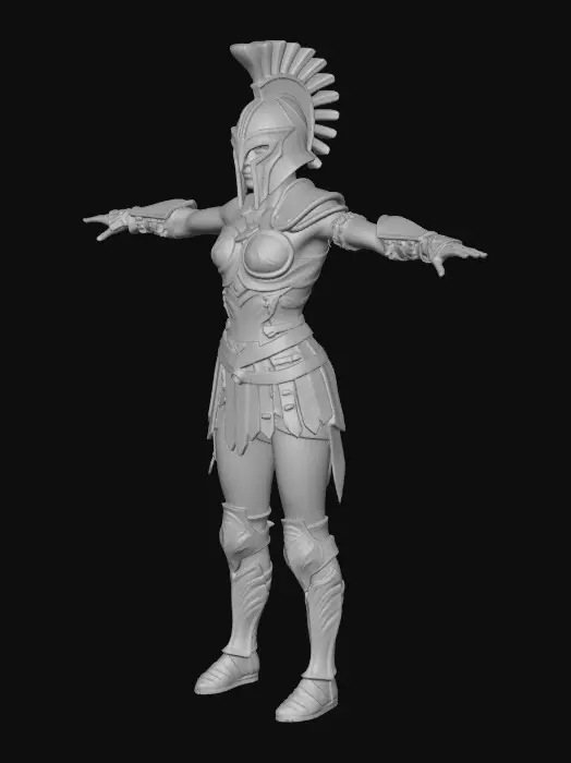3D model for Spartan Female Warrior