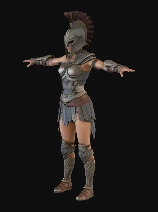 3D model for Spartan Female Warrior