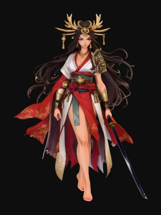 3D model for Warrior Empress