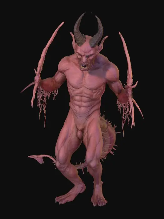 3D model for #Halloween2025#, Demon