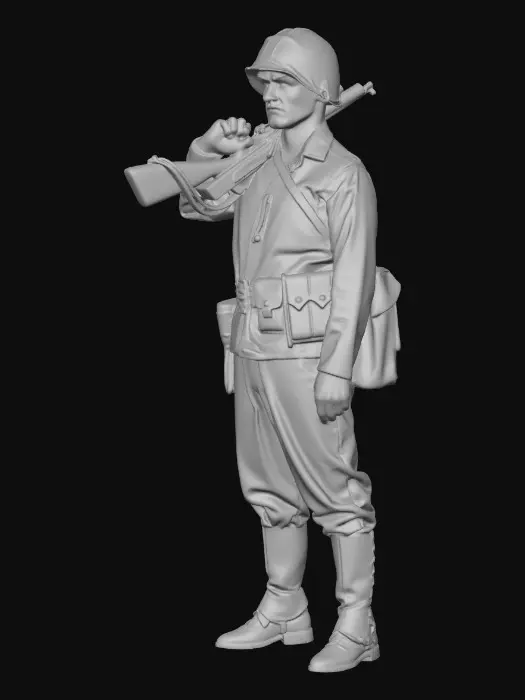 3D model for WW2 U.S Infantry