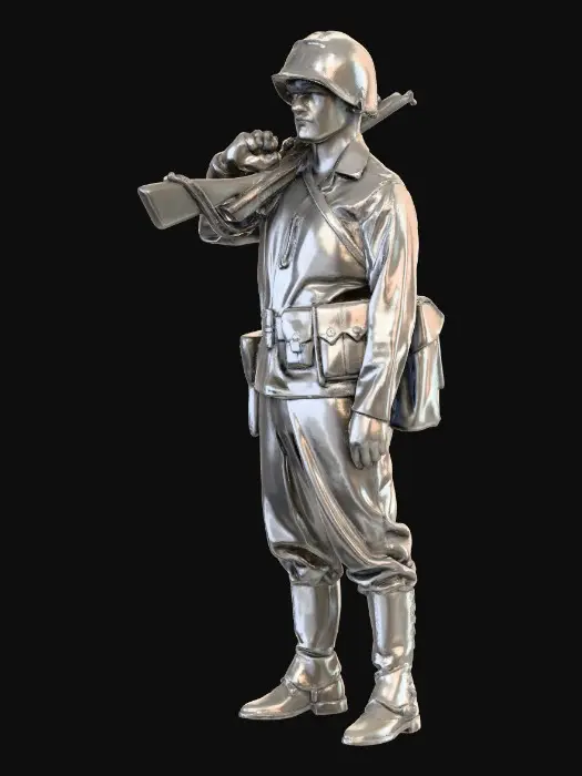 3D model for WW2 U.S Infantry