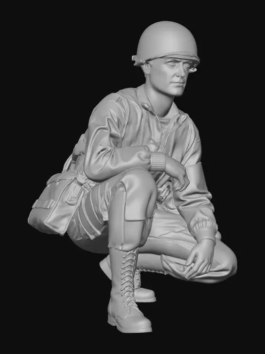 3D model for U.S Airborne Medic, 1944
