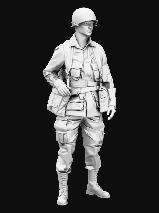 3D model for U.S G.I, Field Medic, 1942