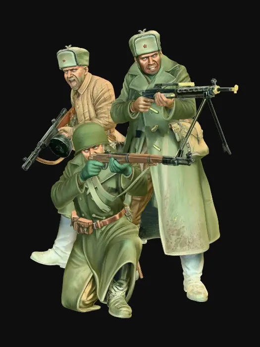 3D model for Soviet Infantry, Winter 1944